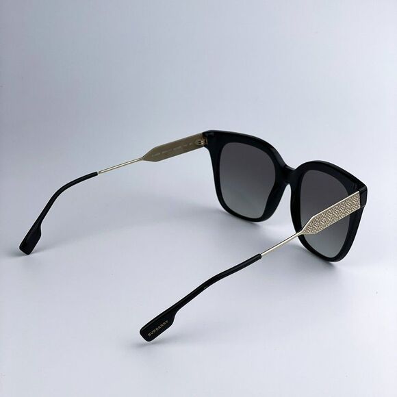 Burberry BE4328 EVELYN 300111 Sunglasses Black Gold Gray Gradient Butterfly main image 4